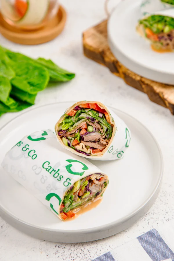 Menu Oriental Beef Wraps