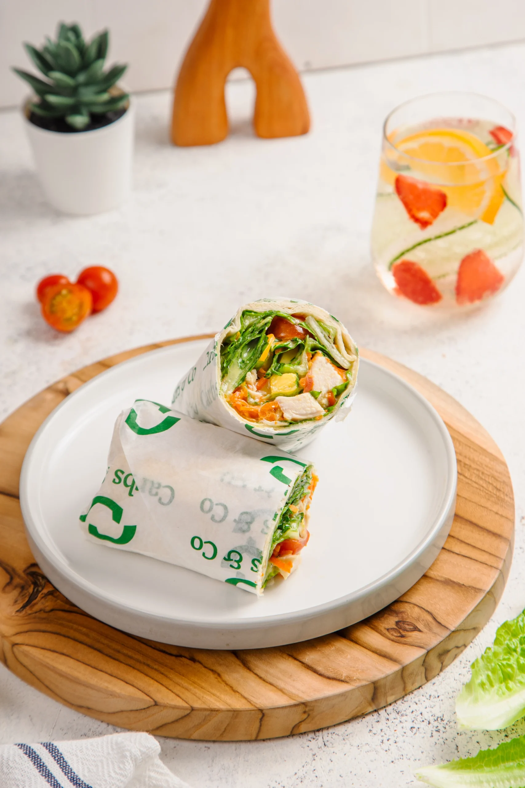 Menu Hawaiian Chicken Wraps Carbs & Co