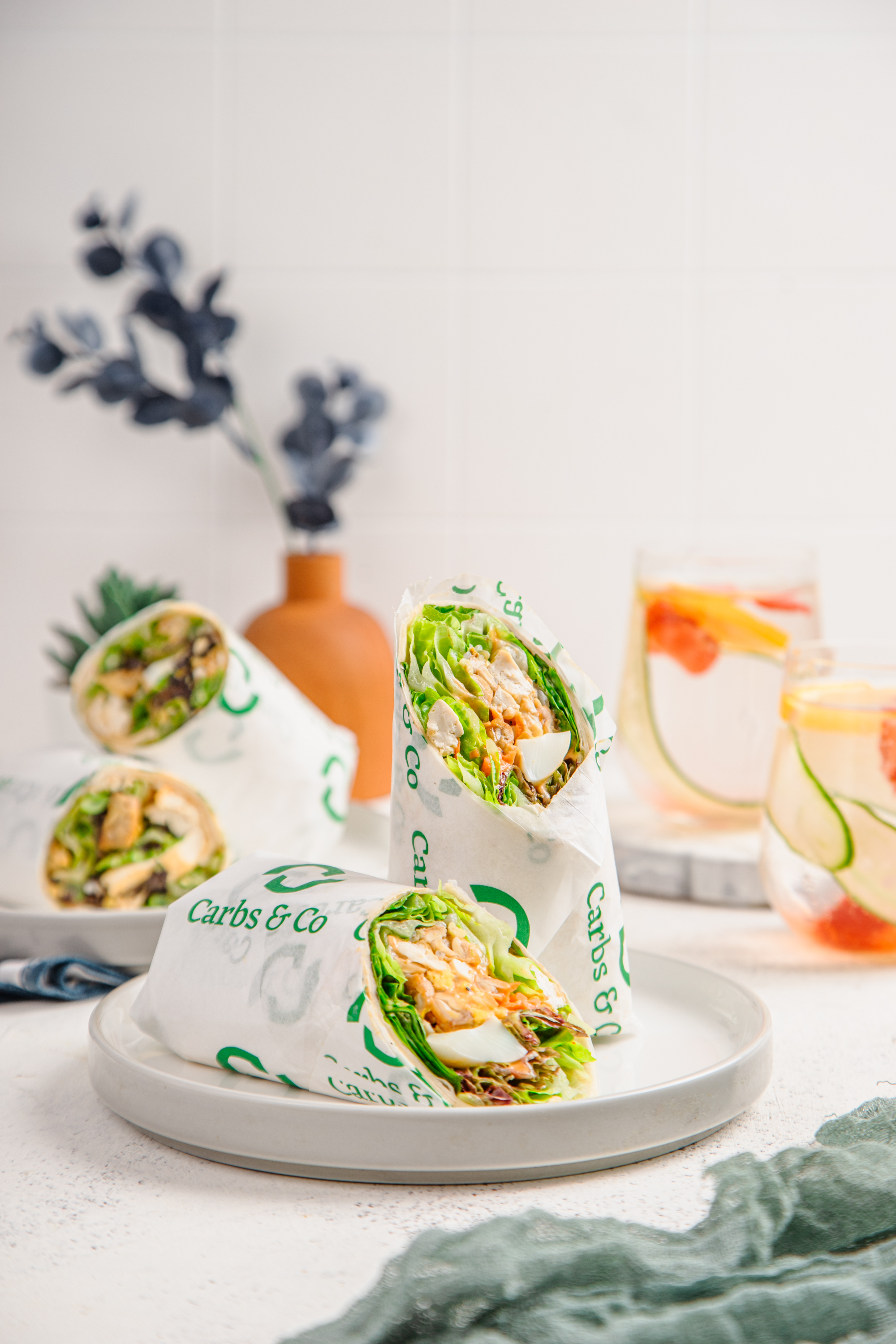 carbs & wraps vegetarian chicken wrap 2