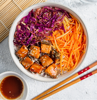 Makanan Tinggi Nutrisi- Salmon Teriyaki by Carbs & Co