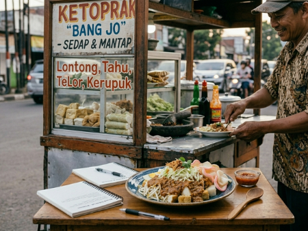 Menghitung jumlah kalori ketoprak