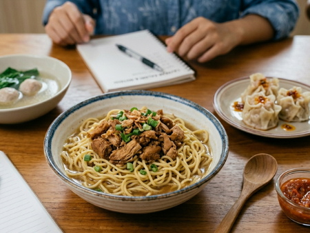 Menghitung jumlah kalori mie ayam
