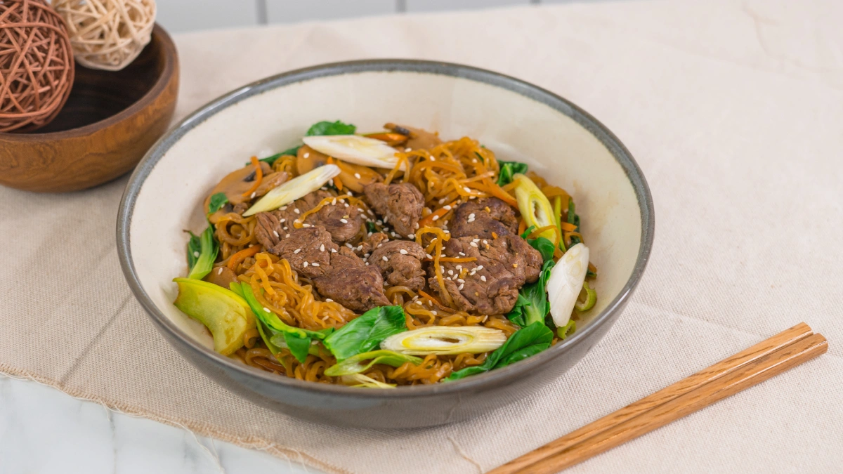 mie tek tek shirataki beef rendah kalori