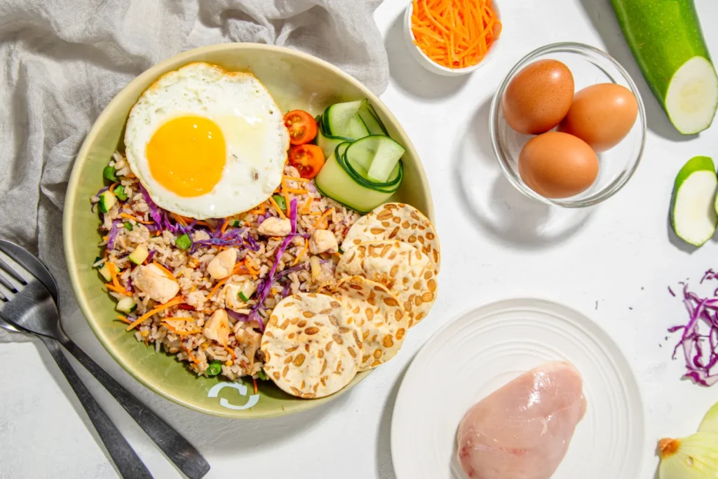 Nasi goreng merah diet Nutritious Fried Rice Carbs and Co Bandung