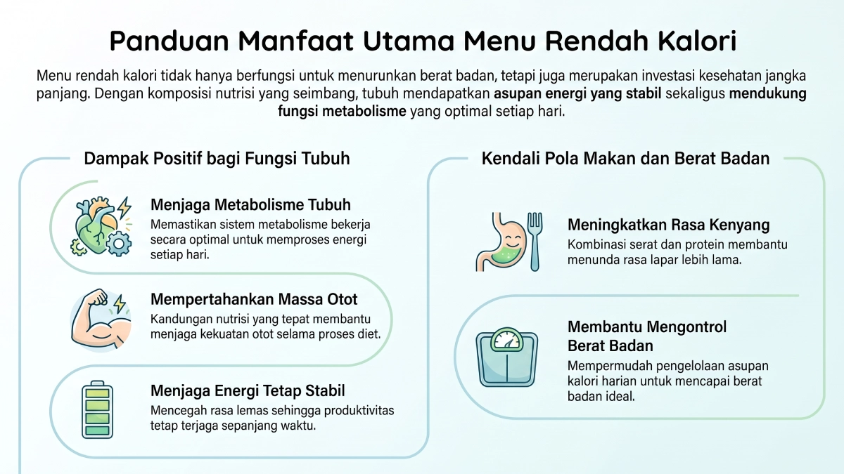 manfaat menu rendah kalori bagi kesehatan